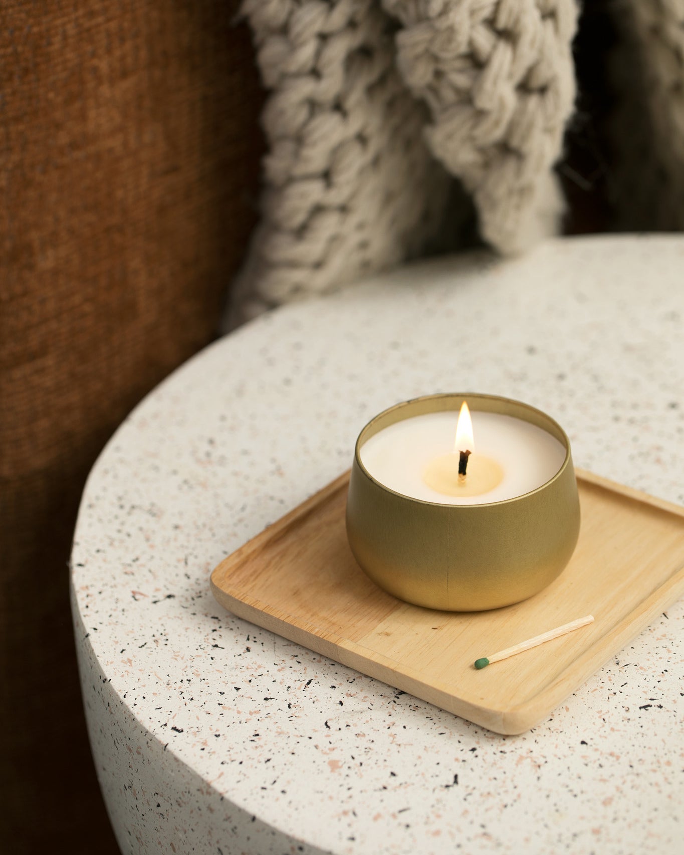 Equinox Daze Gold Tin Refillable Candle