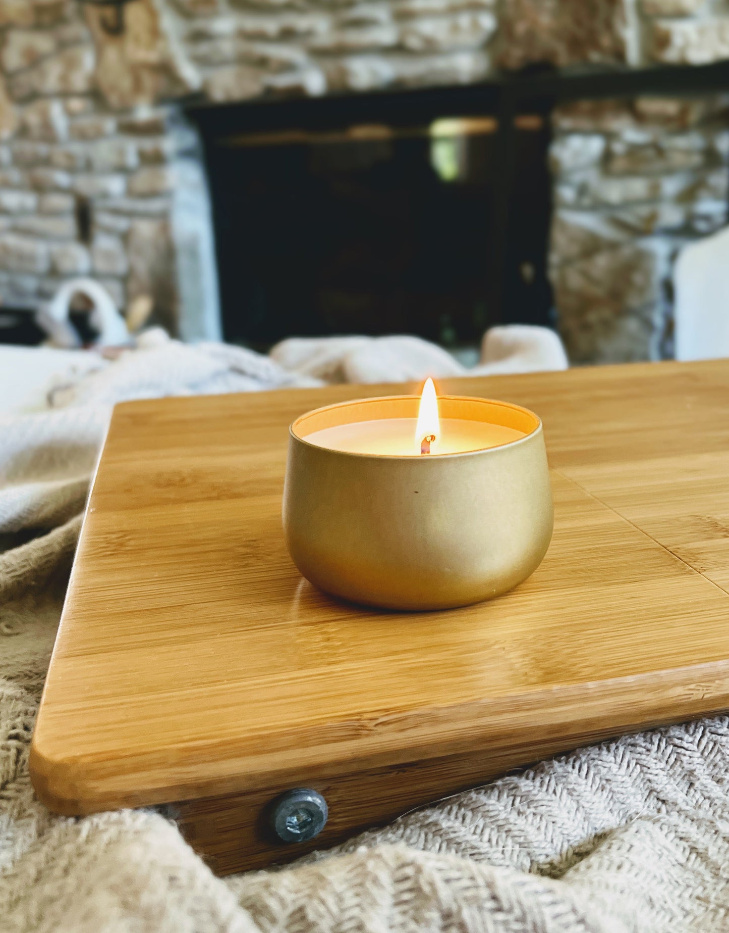 Equinox Daze Gold Tin Refillable Candle