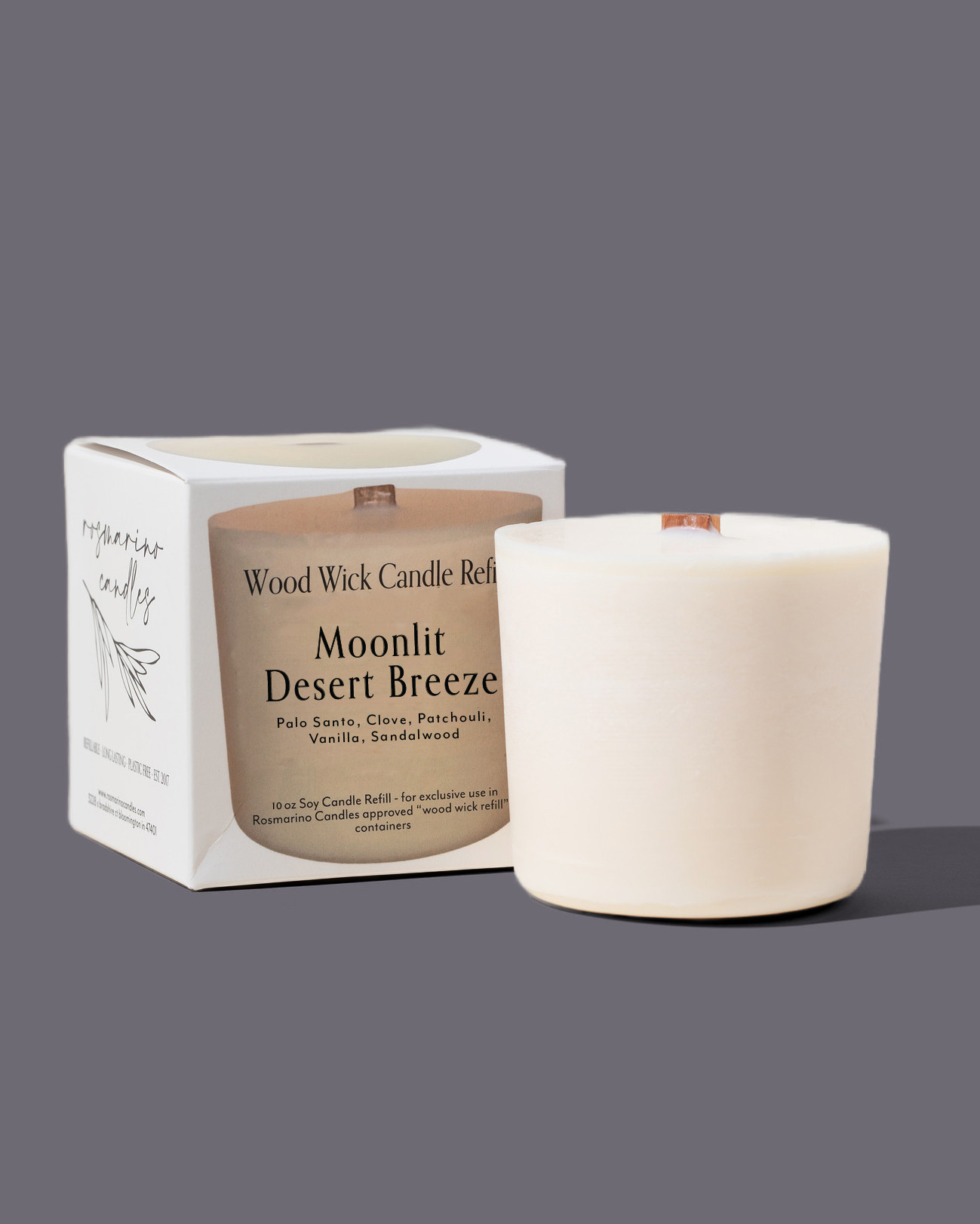 Moonlit Desert Breeze Refill - Wood Wick