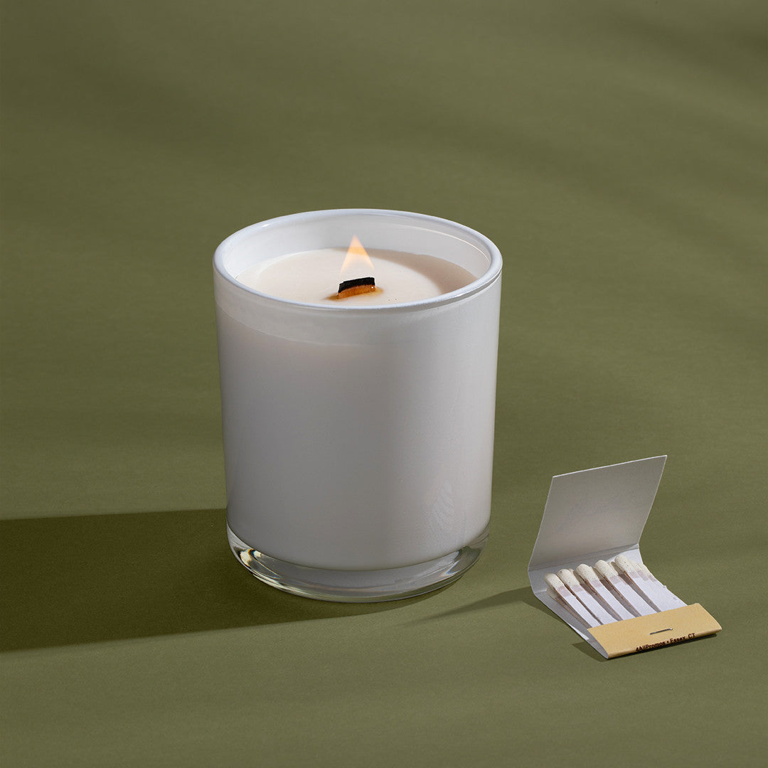 Ginger & Olive Oil Refillable Wood Wick Candle