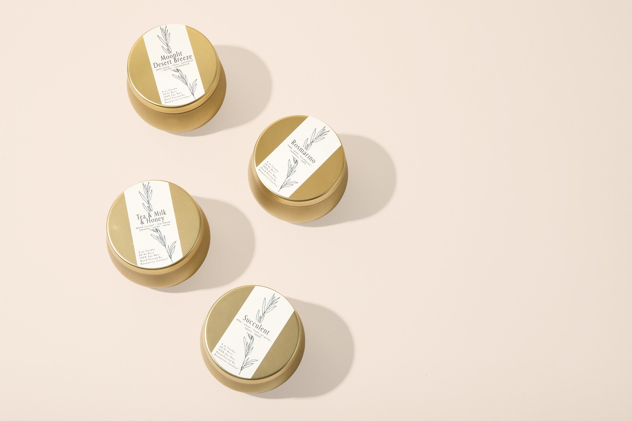 Mountain Air Gold Tin Refillable Candle