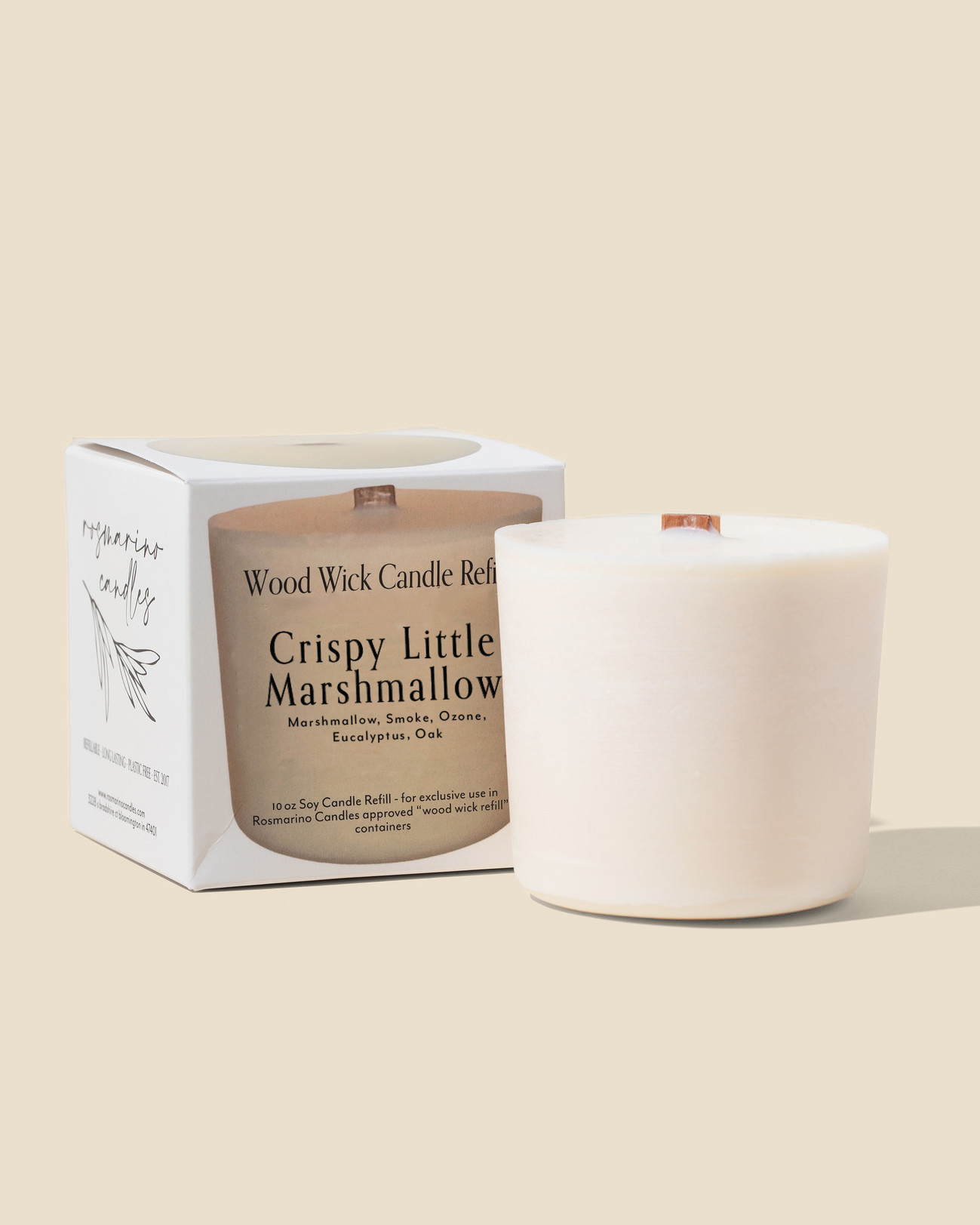 Crispy Little Marshmallow Refill - Wood Wick