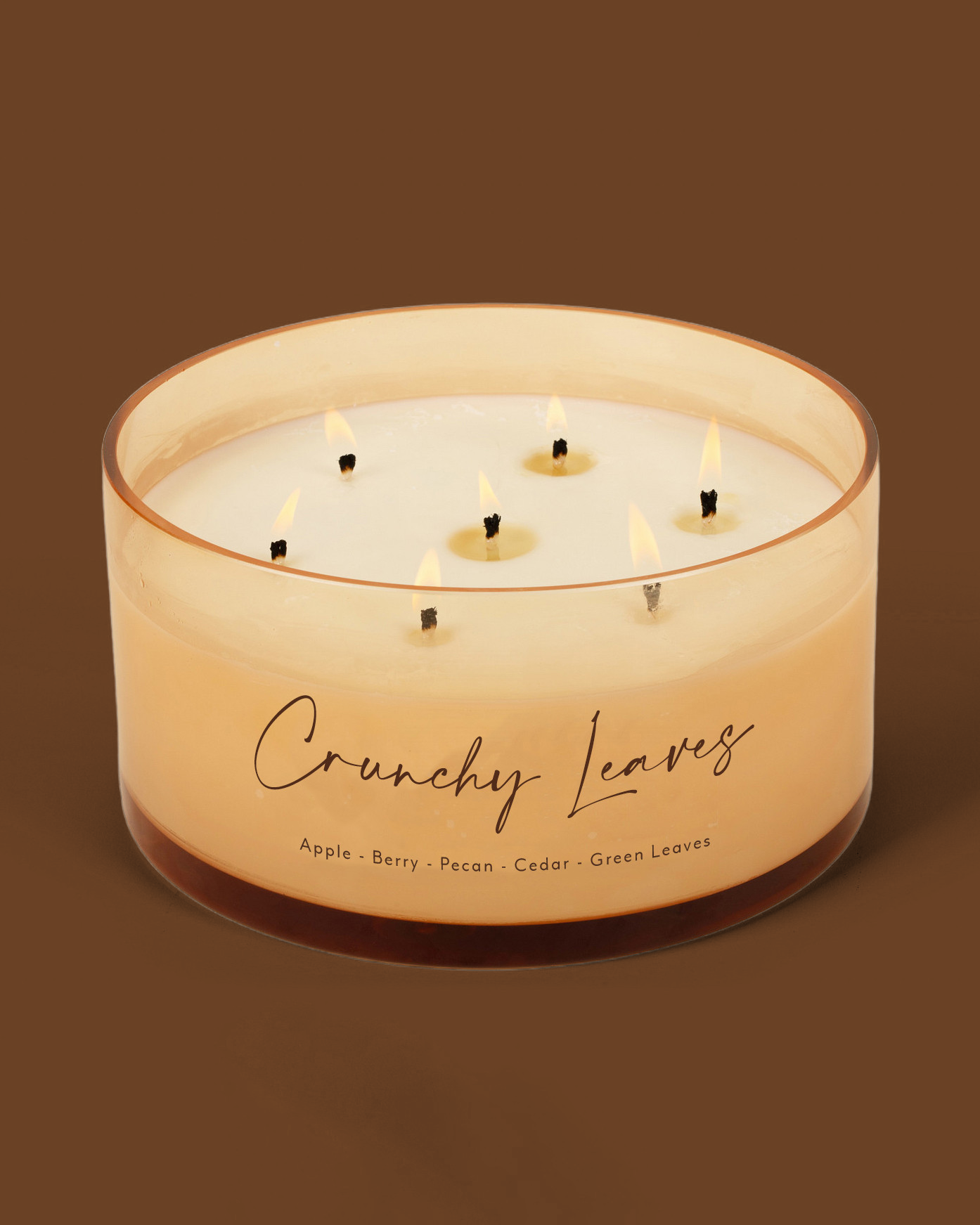 Crunchy Leaves Comically Large 7 Wick Candle (Seasonal Availability)