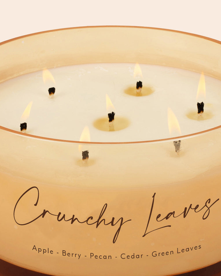 Crunchy Leaves Comically Large 7 Wick Candle (Seasonal Availability)