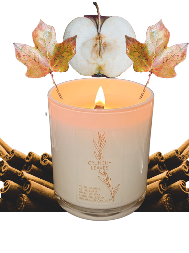 Crunchy Leaves Refillable Wood Wick Candle