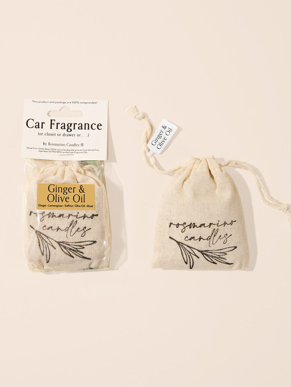 Ginger & Olive Oil Car Fragrance