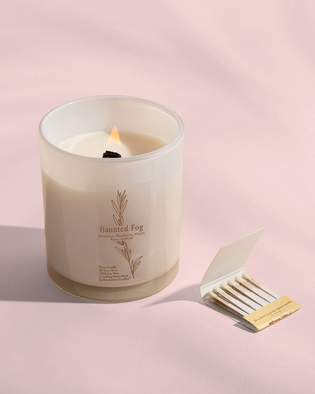 Haunted Fog Refillable Wood Wick Candle