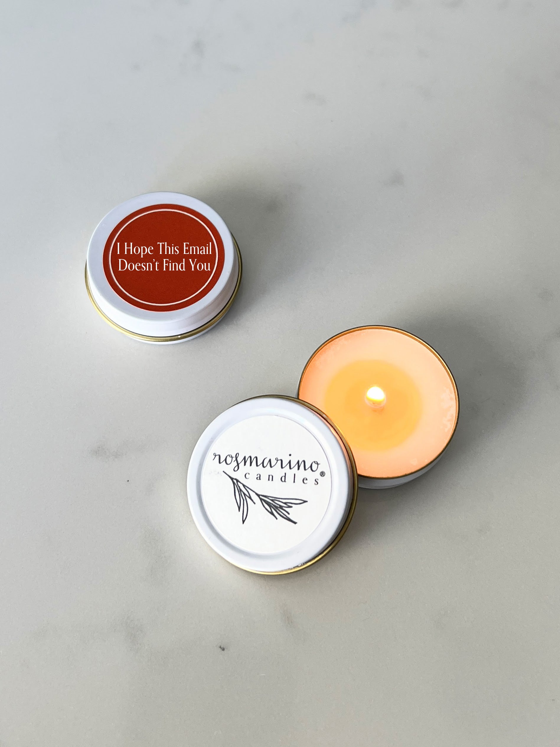 I Hope This Email Doesn't Find You Tealight Sample