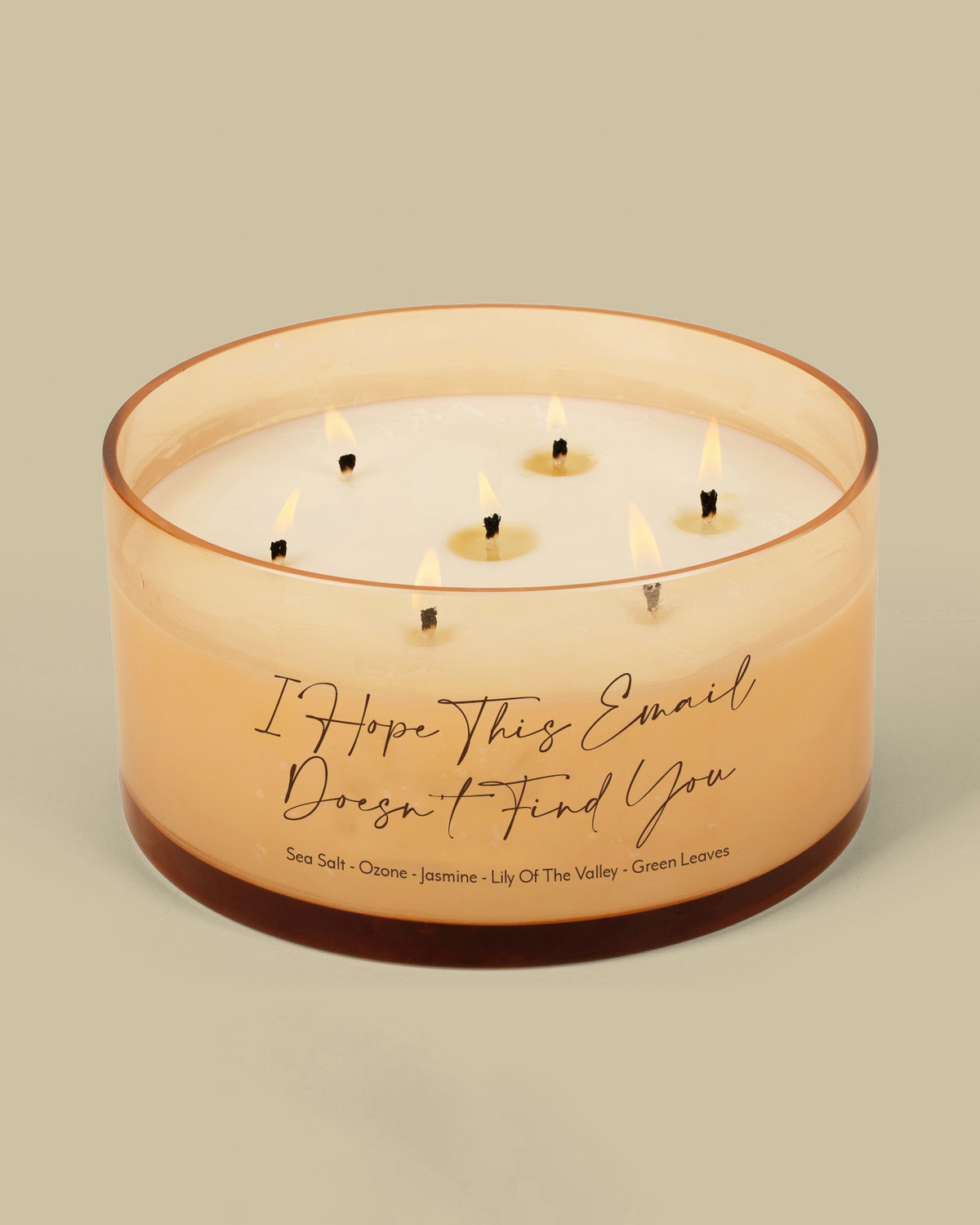 Comically Large Cangle I Hope This Email Doesn't Find You Comically Large 7 Wick Candle ...