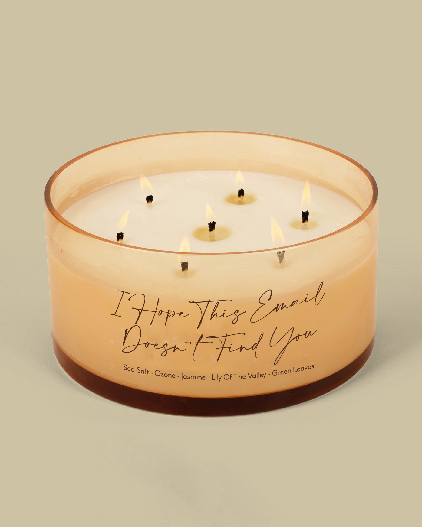 I Hope This Email Doesn't Find You Comically Large 7 Wick Candle
