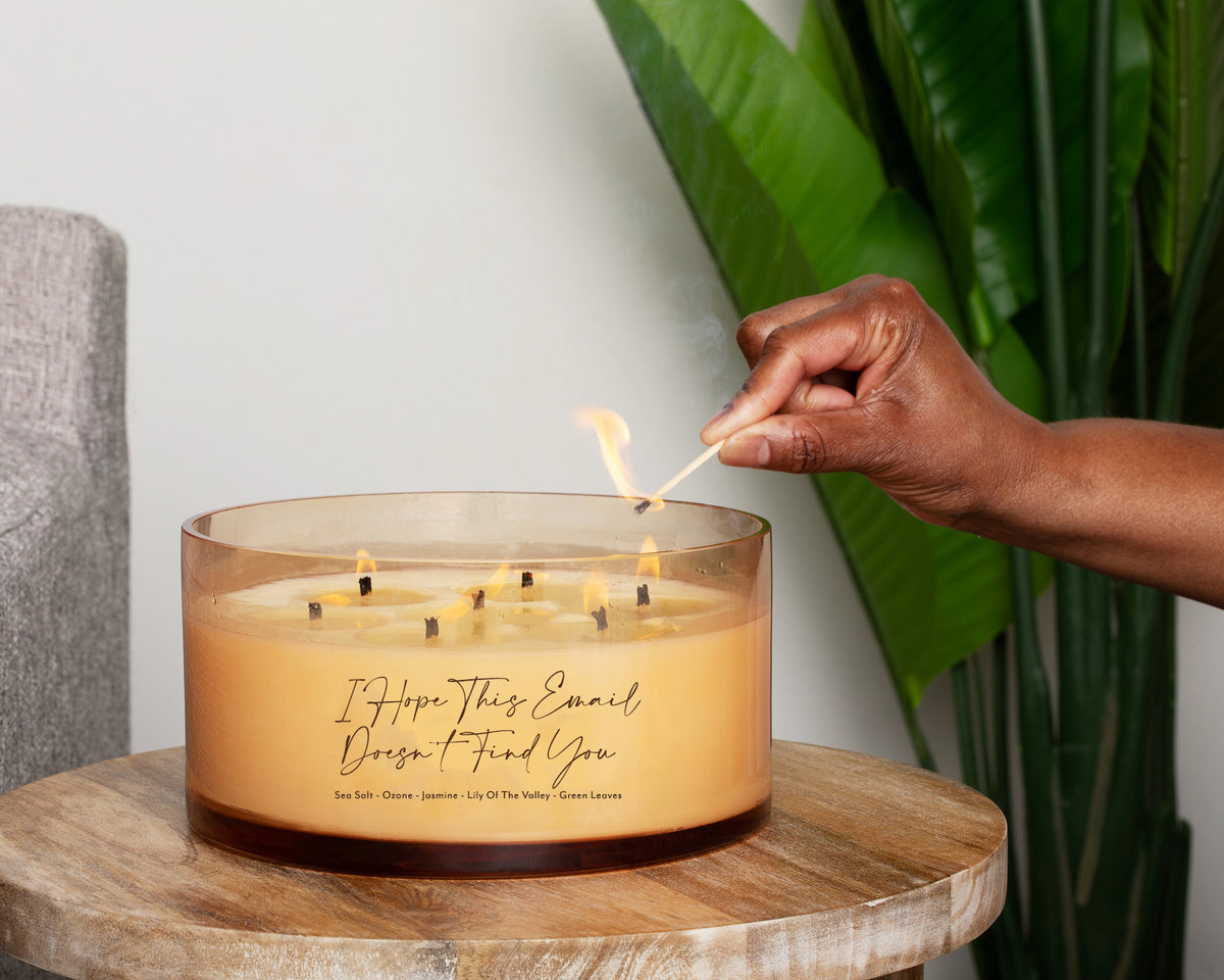 Comically Large Cangle I Hope This Email Doesn't Find You Comically Large 7 Wick Candle ...