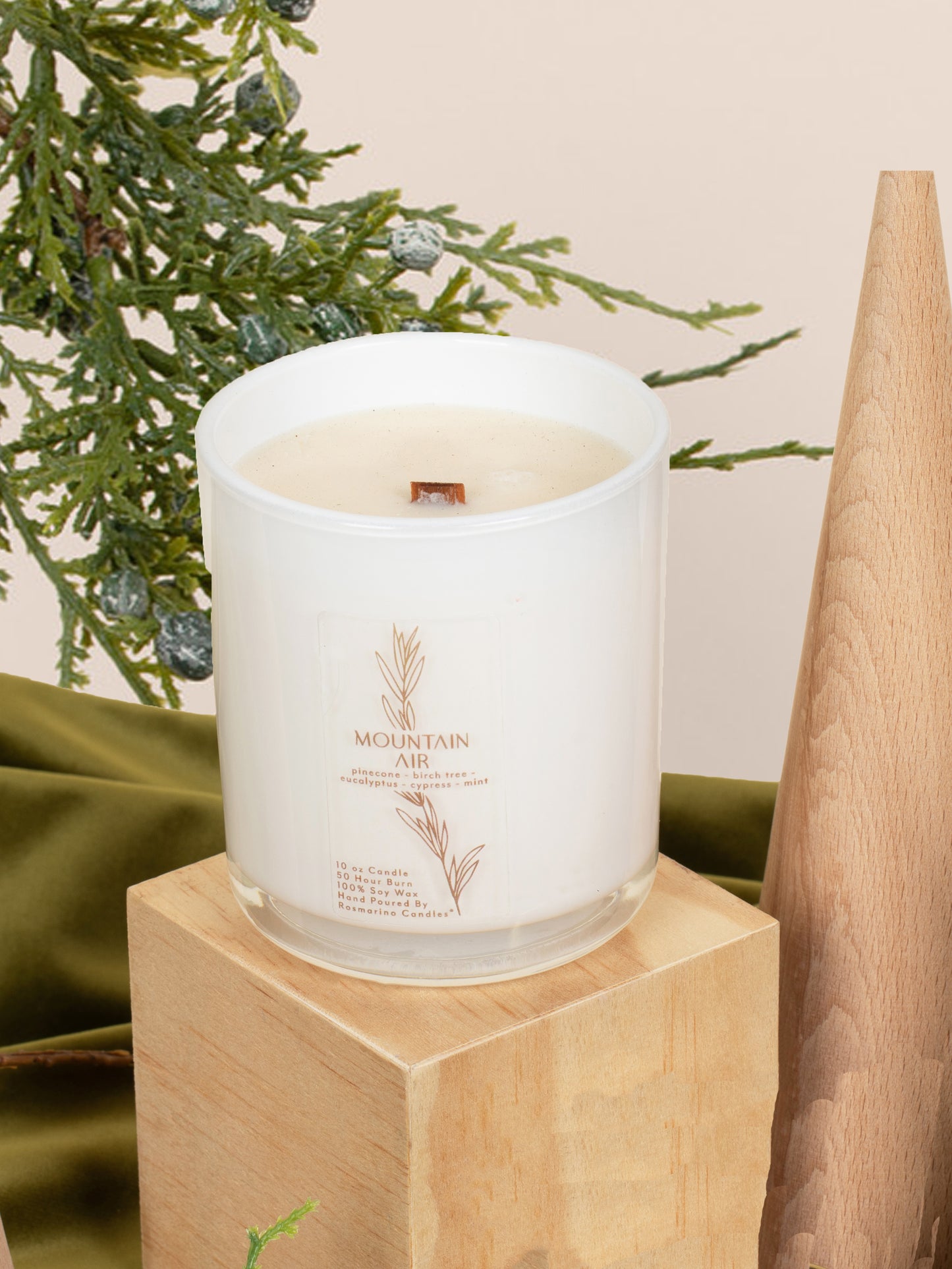 Mountain Air Refillable Wood Wick Candle