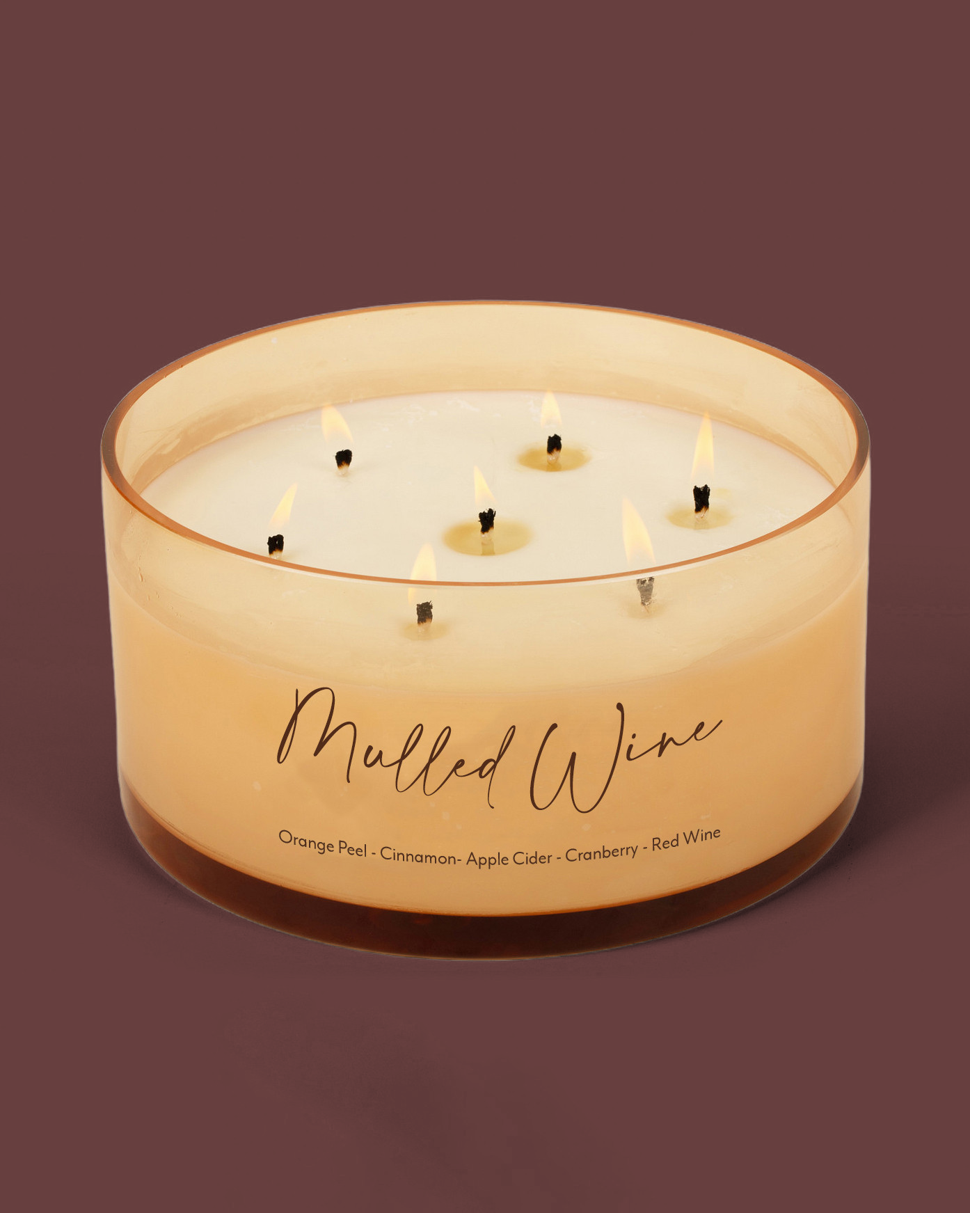 Mulled Wine Comically Large 7 Wick Candle (Seasonal Availability)