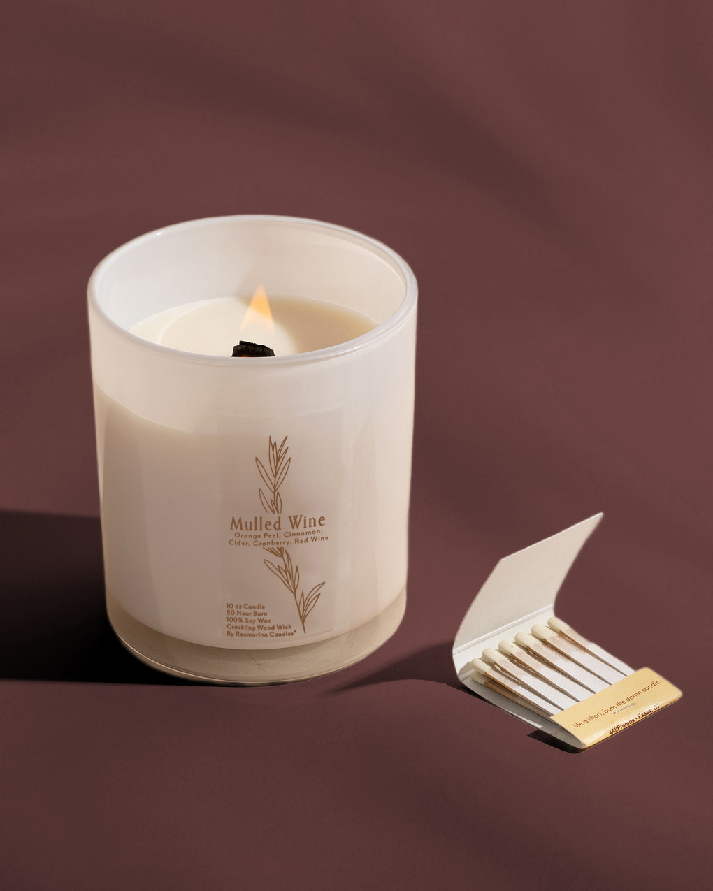 Mulled Wine Refillable Wood Wick Candle
