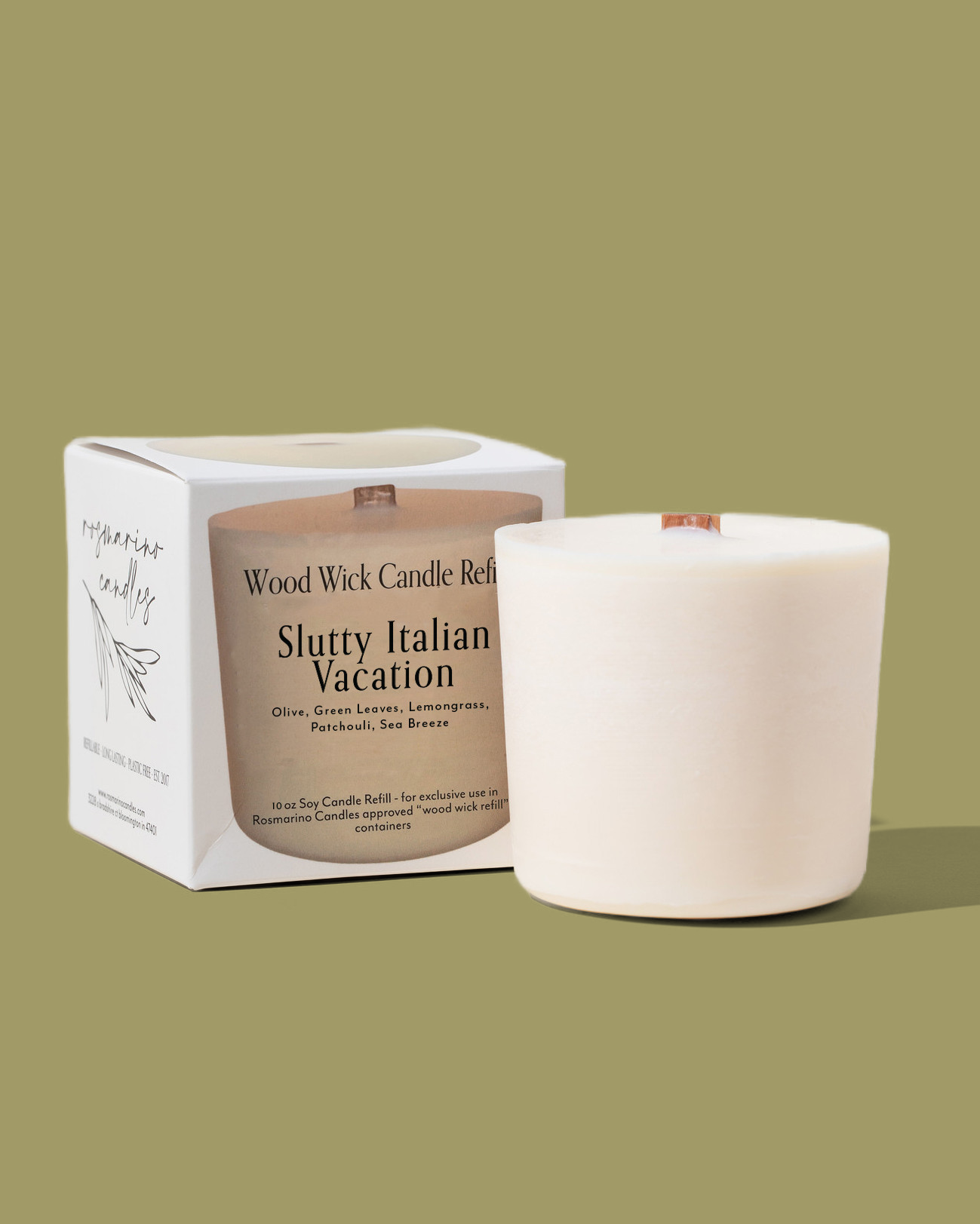 Slutty Italian Vacation Refill - Wood Wick