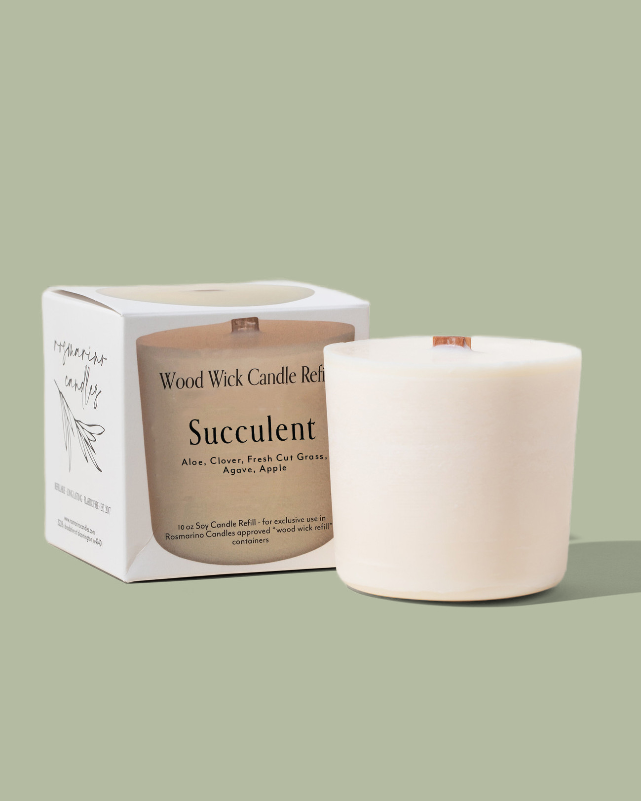 Succulent Refill - Wood Wick