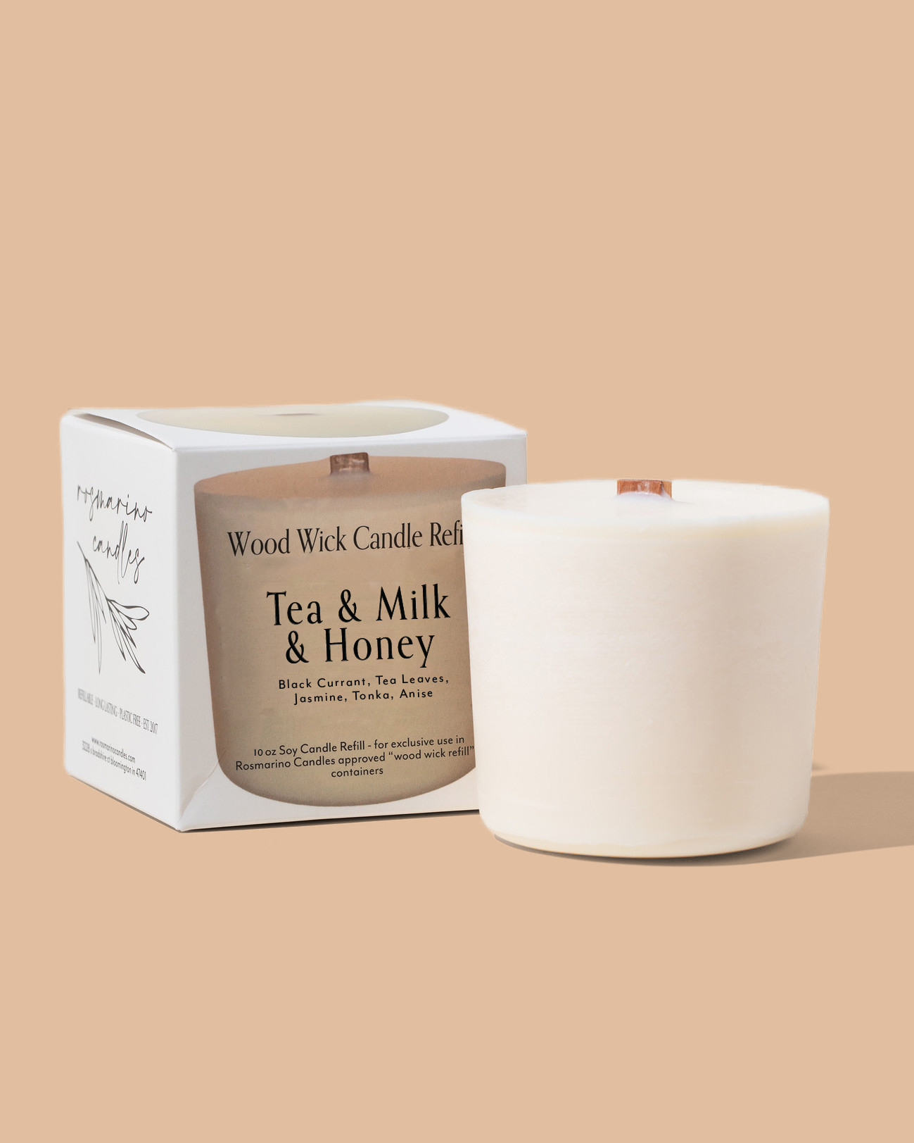 Tea & Milk & Honey Refill - Wood Wick