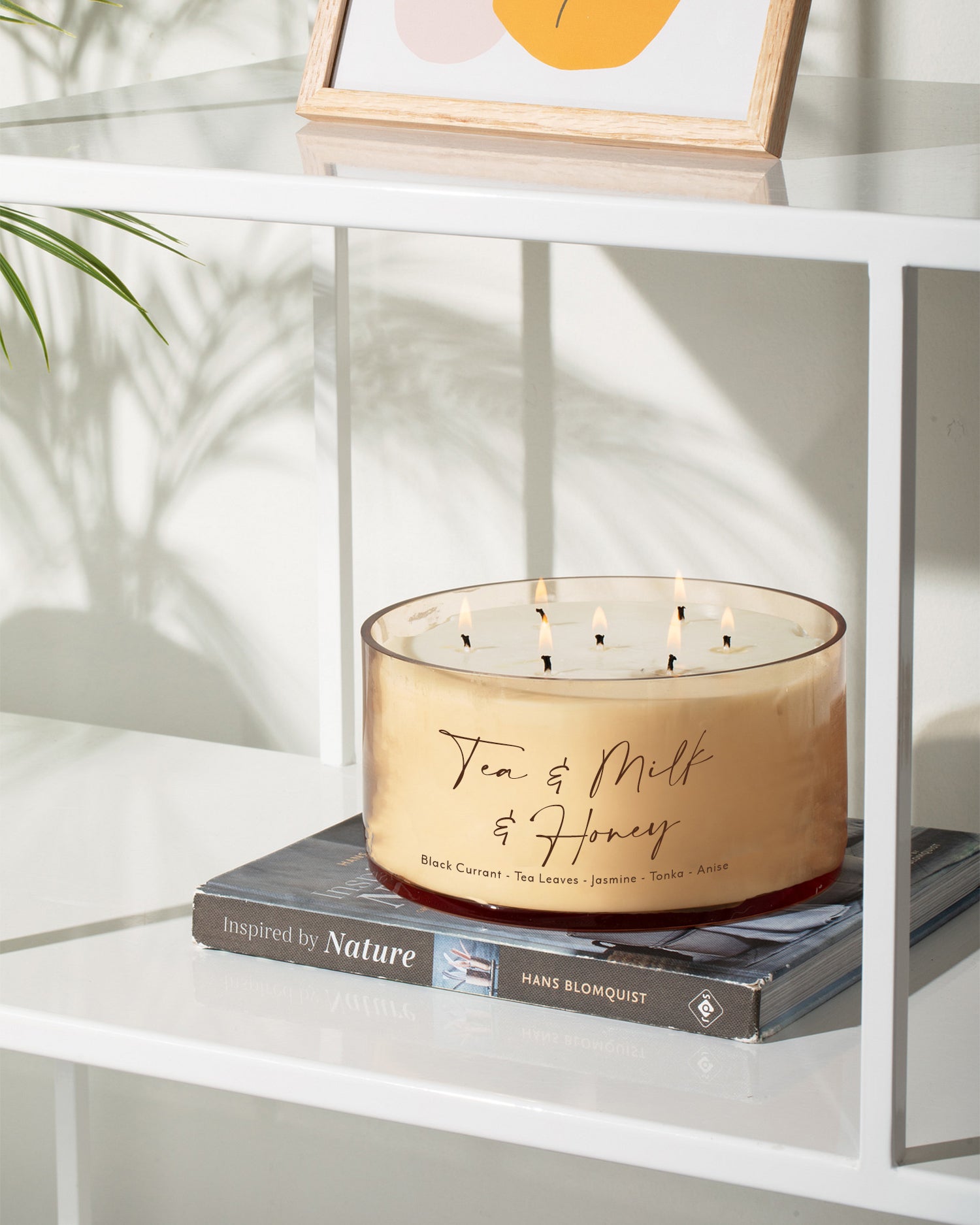 Tea & Milk & Honey Comically Large 7 Wick Candle