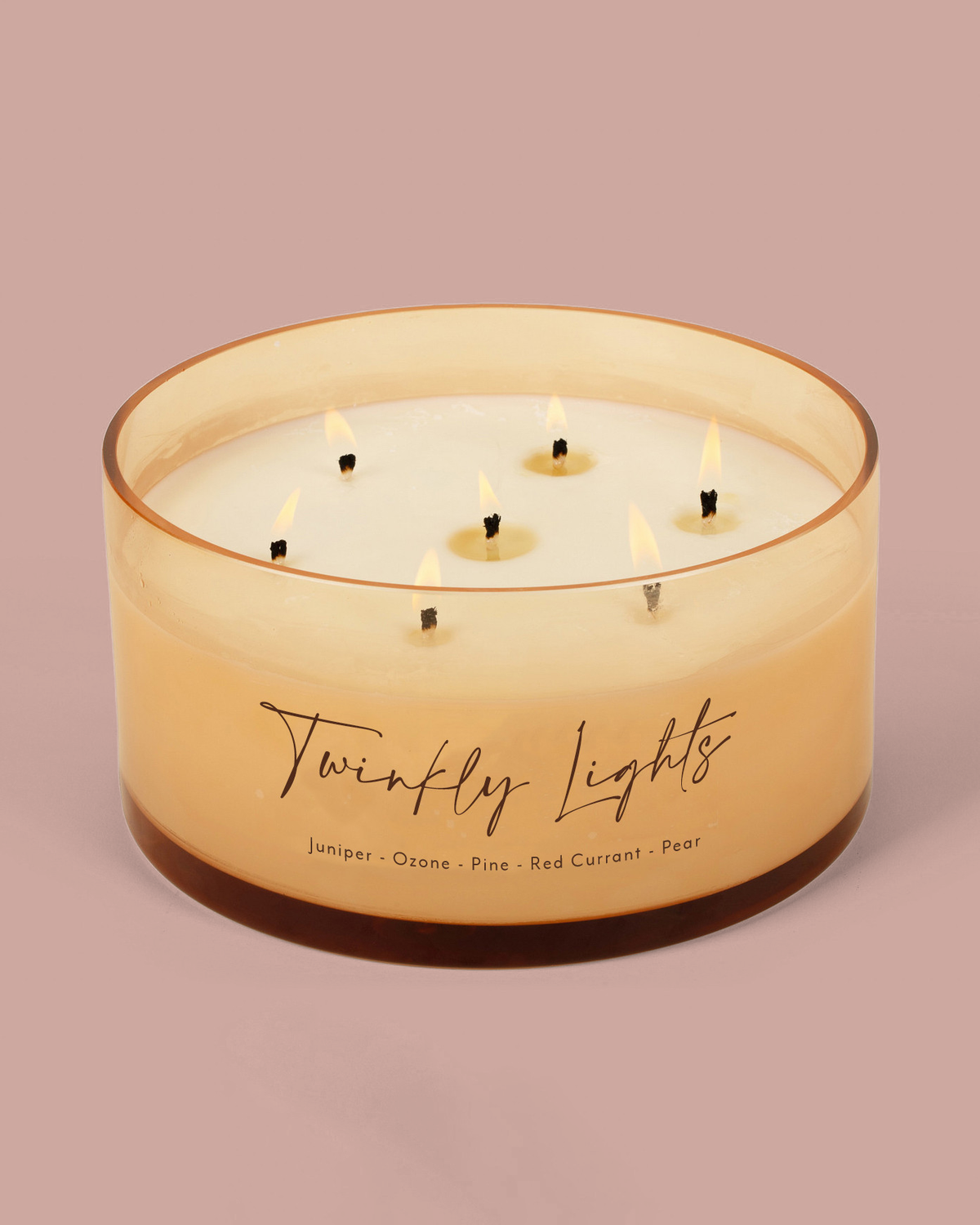 Comically Large Cangle Twinkly Lights Comically Large 7 Wick Candle (Seasonal Availability ...