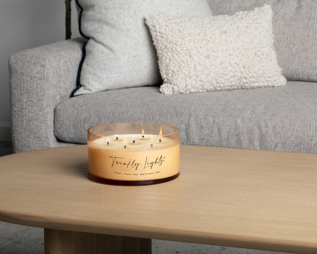 Comically Large Cangle Twinkly Lights Comically Large 7 Wick Candle (Seasonal Availability ...