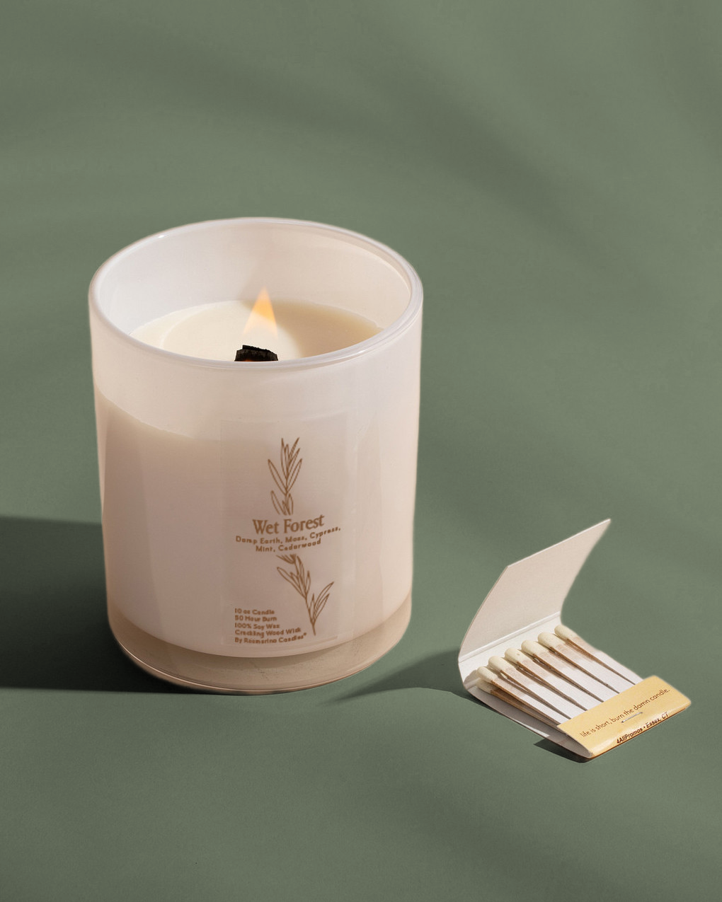 Wet Forest Refillable Wood Wick Candle