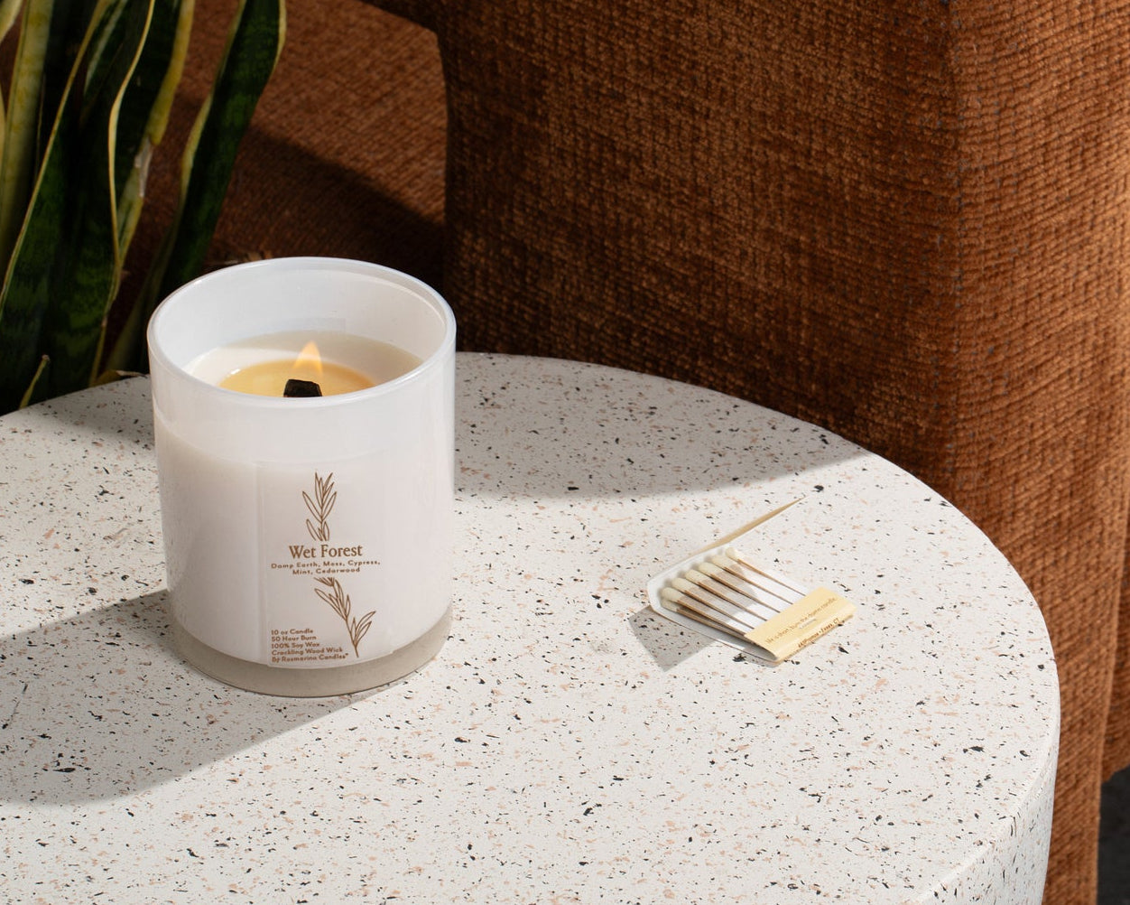 Wet Forest Refillable Wood Wick Candle