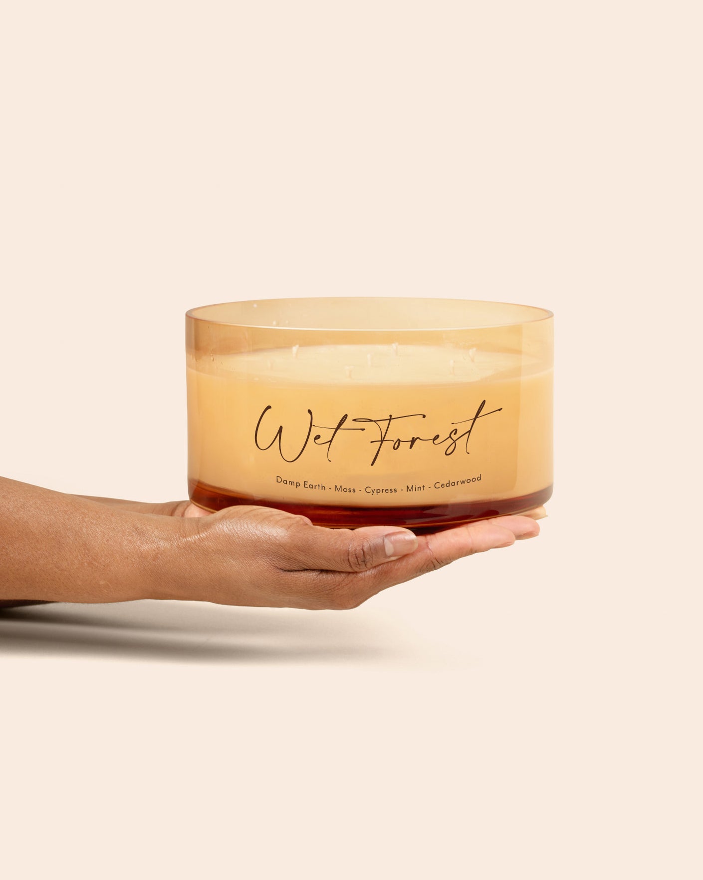 Wet Forest Comically Large 7 Wick Candle