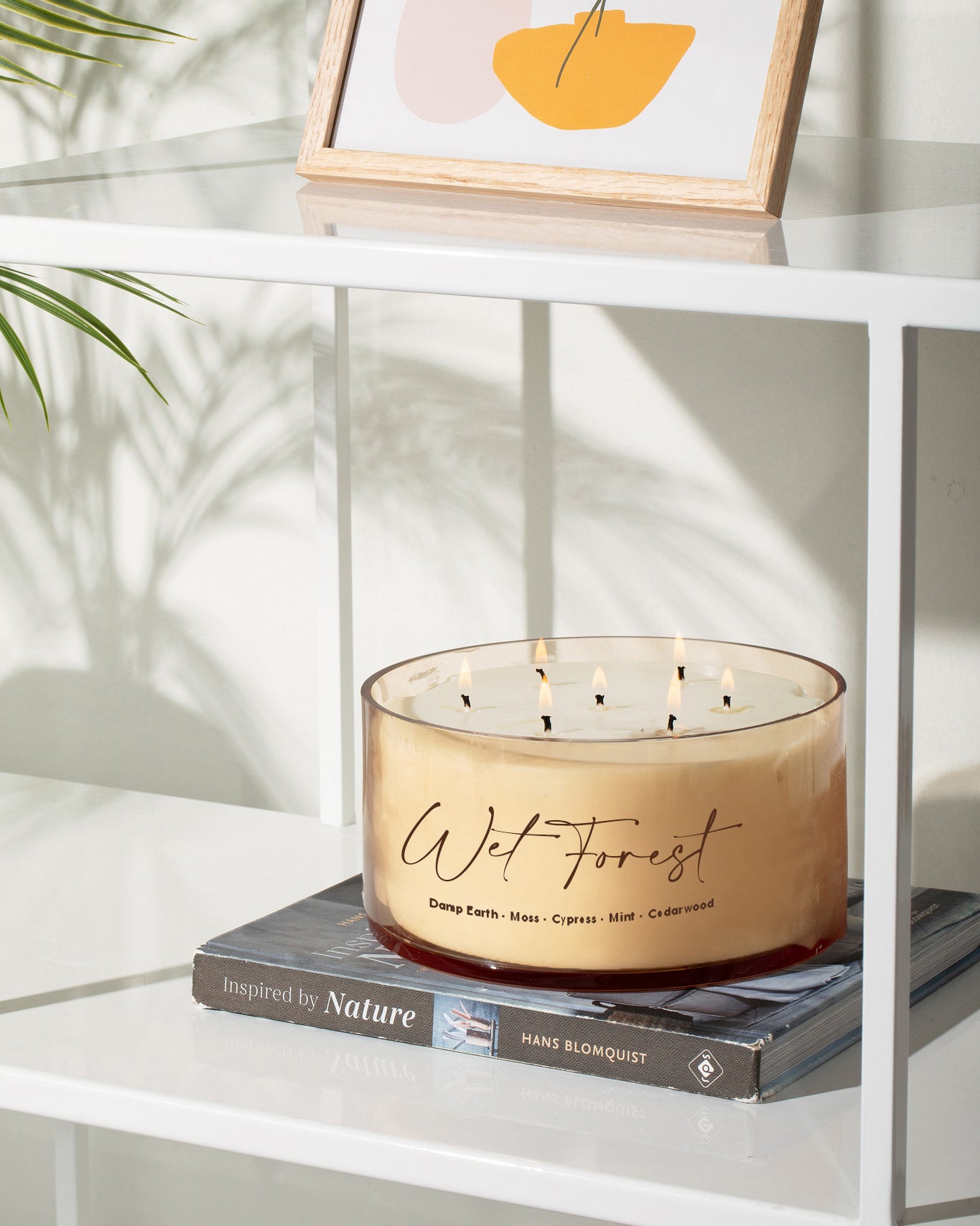 Wet Forest Comically Large 7 Wick Candle